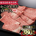 【ふるさと納税】鹿児島県産A4等級以上！黒毛和牛ロース焼肉用(380g)国産 牛肉 肉 冷凍 ロース 鹿児島 焼肉 BBQ バーベキュー【デリカフーズ】【12473】