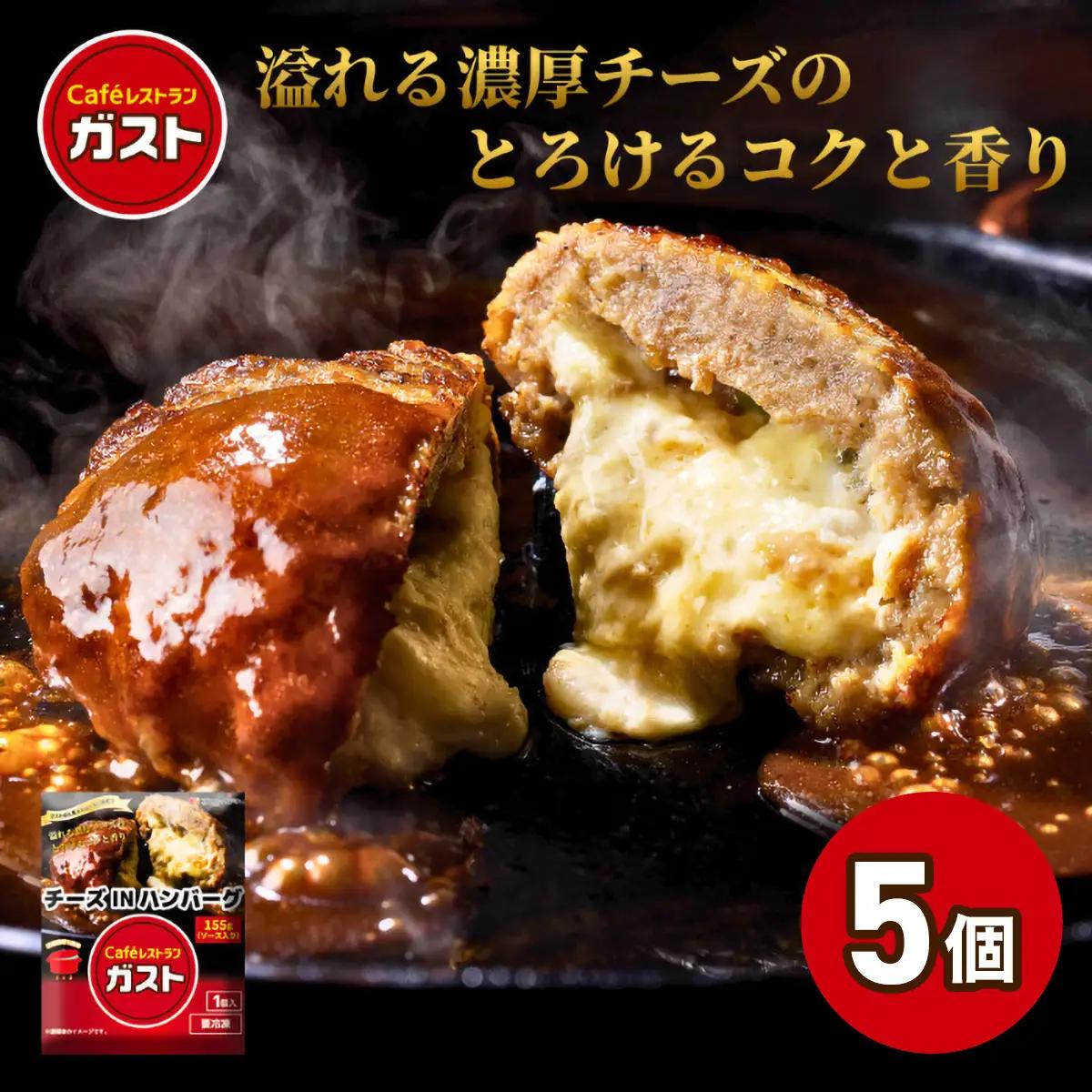 すかいらーく ガストチーズINハンバーグ5個 SMCR001
