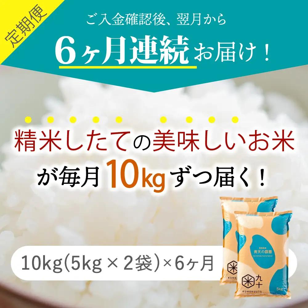 青天の霹靂 10kg【定期便6ヶ月】令和7年産米 精米 青森県産【特A】晴天の霹靂 五所川原市