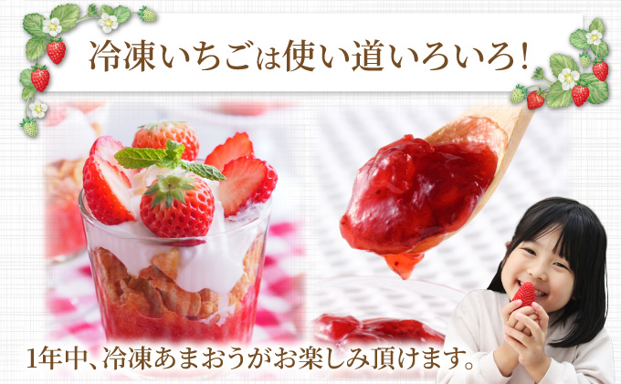 福岡産 冷凍 あまおう 1kg | 国産 フルーツ 果物 あまおう 冷凍 1kg