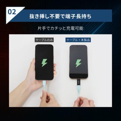 ふるさと納税 海老名市 マグネットで簡単ワンタッチ接続 PD60W充電/データ転送 USB Type-C 変換アダプタ |  | 02