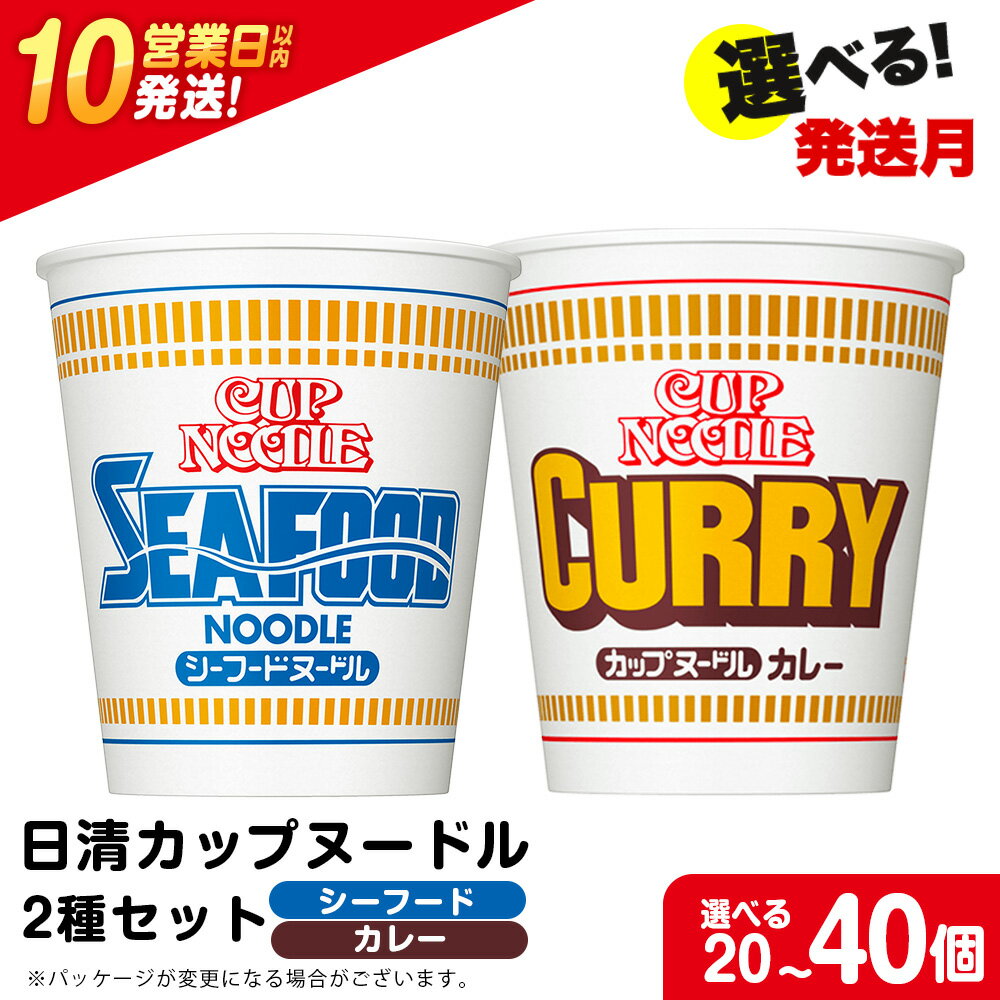 【ふるさと納税】 日清ヌードル2種セット シーフードヌードル・カレーヌードル 選べる各10食・各20食入 合計20食・40食 麺類 ラーメン麺 即席麺 麺類 ラーメン カップ麺 インスタント 麺類 カップラーメン 【北海道千歳市】ギフト ふるさと納税