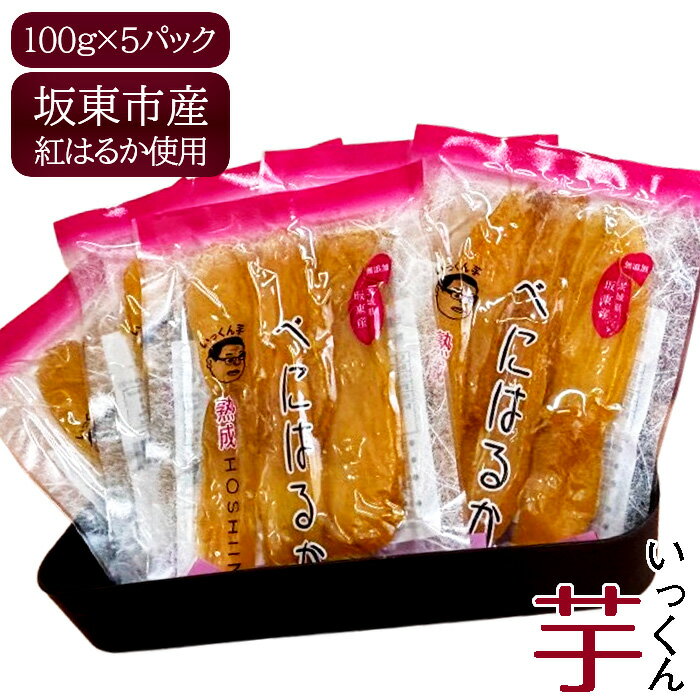 【ふるさと納税】No.858 坂東市産　干し芋　紅はるか　100g×5パック ／ さつまいも サツマイモ 甘い しっとり ねっとり 送料無料 茨城県