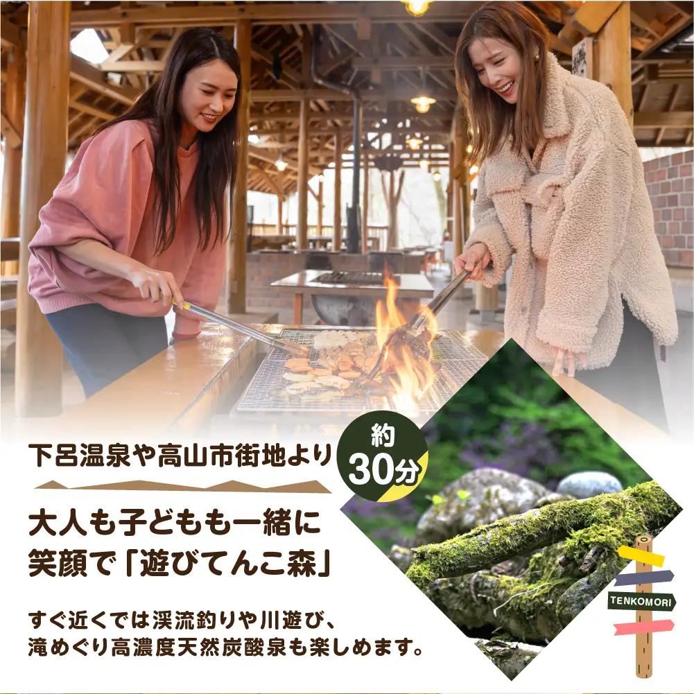 【のほほんパークひだおさか】宿泊・体験補助券（12,000円分）【a030-4】