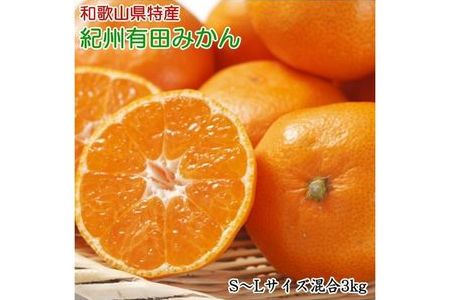 [秀品]和歌山有田みかん約3kg(S～Lサイズ混合) ※2025年11月中旬～2026年1月中旬頃に順次発送予定