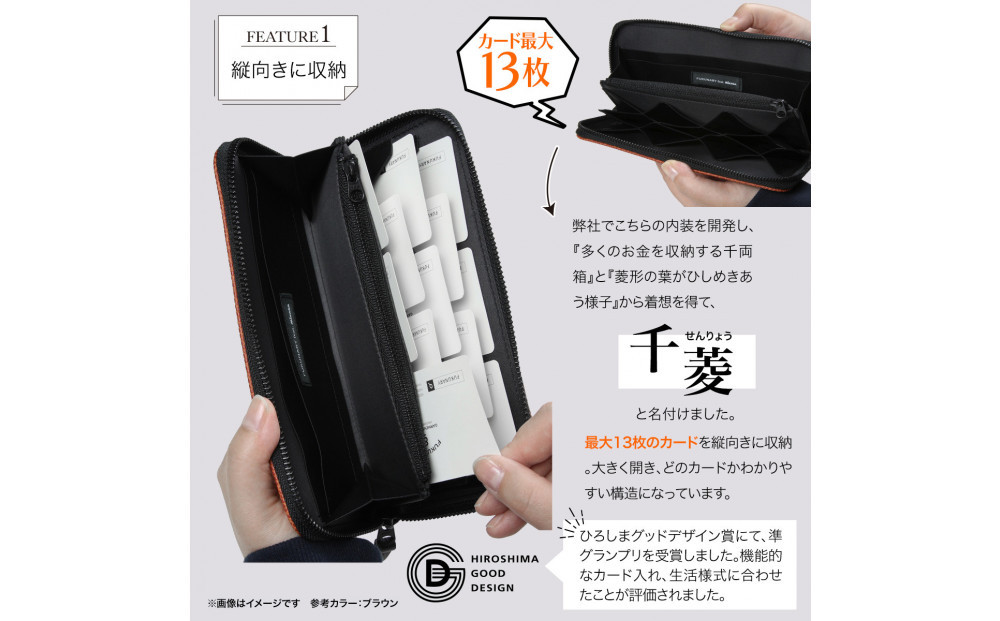FUKUNARY 長財布 イエロー ミカサ MIKASA バレーボール ラウンドファスナー ファスナー ブランド メンズ レディース おしゃれ 大容量 小銭入れ 千菱 せんりょう 日本製 広島市 フク