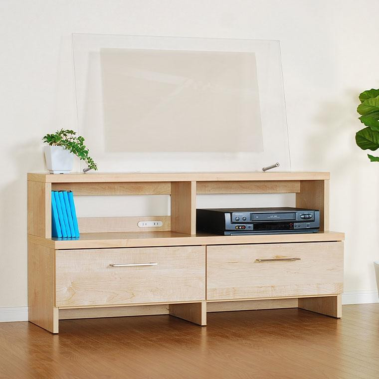 
            Rank ランク 120テレビボード 幅120 高さ58 ヨーロピアンメープルのナチュラル家具
          