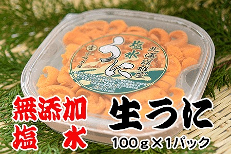エゾバフンウニ塩水パック100g×1P[10月下旬以降発送] B-65019