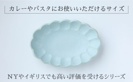 リンカ カレー皿 楕円 空練 28cm 【カネコ小兵製陶所】美濃焼 / 食器 皿 パスタ皿[MBD108]
