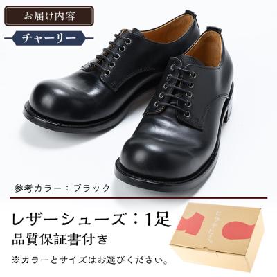 ふるさと納税 霧島市 レザーシューズおでこ靴チャーリー(チョコ・27.0cm)【ヒラキヒミ。】P3-003-C-270 |  | 03