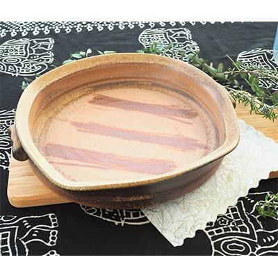 ふるさと納税 浅口市 備前焼　オーブン皿(Lサイズ)1枚