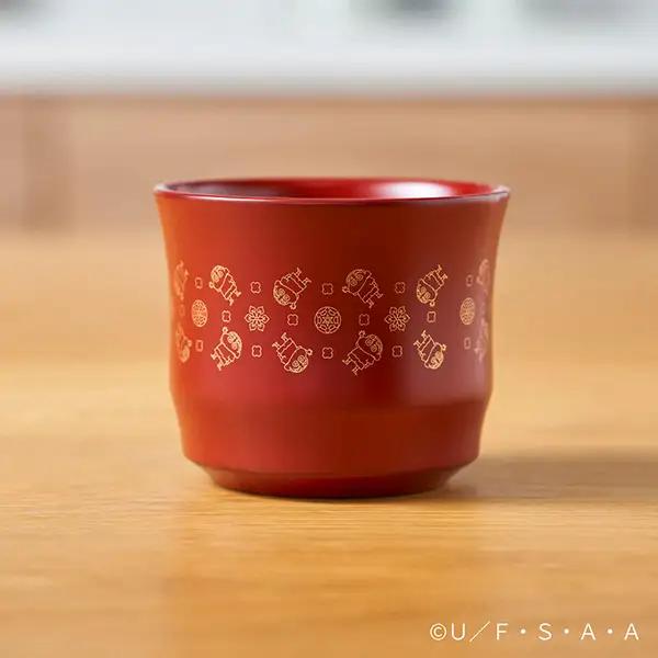クレヨンしんちゃん 川連漆器カップ 雪柄 赤【詩の国秋田株式会社】[C16702]