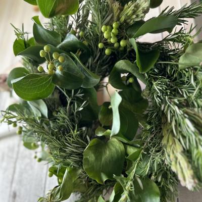 ふるさと納税 酒田市 森のクリスマスリース「WOODS」2025 〜森の息吹に癒される、グリーンリースの贈りもの〜