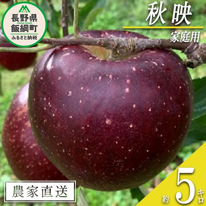 【ふるさと納税】 りんご 秋映 家庭用 5kg ファームトヤ 沖縄県への配送不可 令和7年度収穫分 長野県 飯綱町 〔 信州 果物 フルーツ リンゴ 林檎 あきばえ 秋映え りんご3兄弟 長野 14000円 予約 農家直送 〕発送時期：2025年10月上旬〜2025年10月下旬 {**}