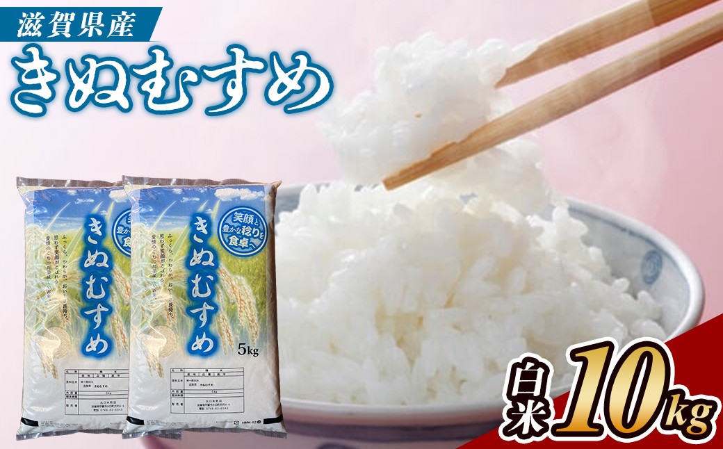 
                  【令和7年産】近江米きぬむすめ白米10kg（5kg×2袋） 米 産地直送 キヌムスメ (173433-40043423)
                