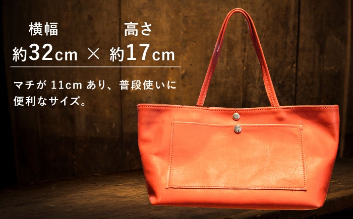 【色が選べる】本革 簡単手提げバッグ バッグ かばん 鞄 本革 革 革製品 名入れ対応