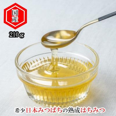 ふるさと納税 小川村 国産日本ミツバチ熟成はちみつ　百花蜂蜜210g*392