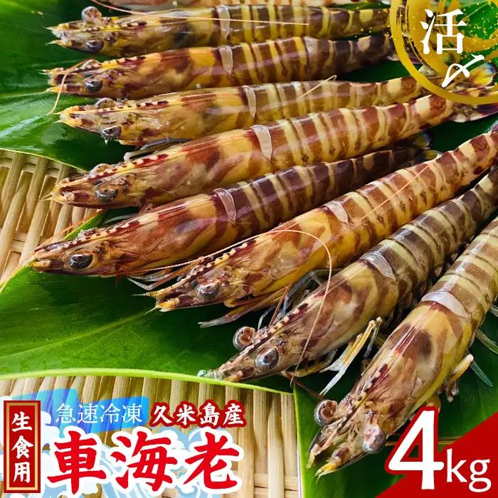 車海老【久米島漁協】活〆冷凍車海老　生食用4kg  車えび  海鮮