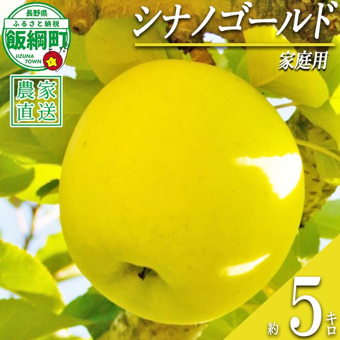 【ふるさと納税】 りんご シナノゴールド 家庭用 5kg 永正の地蔵尊神谷農園 沖縄県への配送不可 令和8年度収穫分 長野県 飯綱町 〔 信州 果物 フルーツ リンゴ 林檎 長野 14000円 予約 農家直送 〕発送時期：2026年11月中旬〜2026年12月下旬 {**}