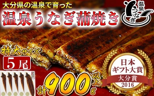 
温泉うなぎ蒲焼 5尾（180gサイズ） 国産うなぎ 人気 国産 蒲焼 蒲焼き かば焼き 鰻屋 個包装 冷凍 真空 ＜104-017_5＞
