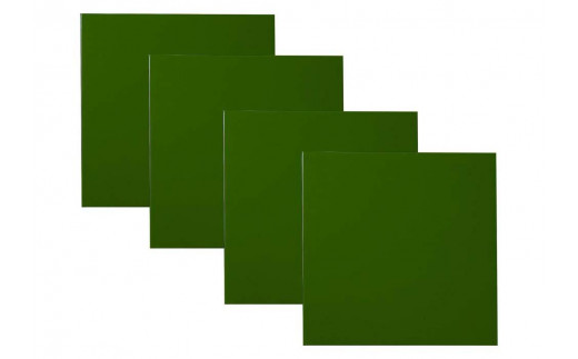 正角折敷4枚組/緑