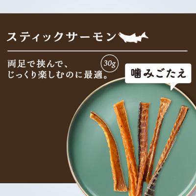 ふるさと納税 千歳市 愛犬用　無添加おやつ スティックサーモン　30g×1袋 ドッグフード 犬用 SIZUKA |  | 01