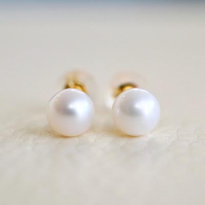 ふるさと納税 昭和町 K18(18金) イエローゴールド パール 5.0mm ピアス 真珠  保証書付 SMK-TP5.0 |  | 01