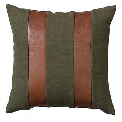 ふるさと納税 富田林市 Combination Cushion Stripe グリーン×ダークブラウン【SWOF】 |  | 01