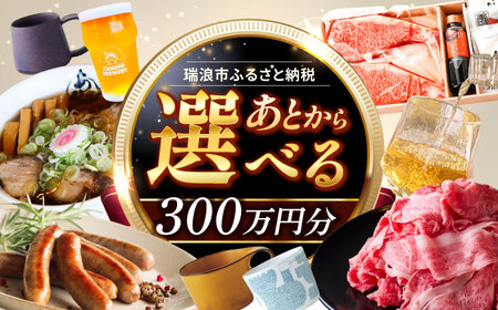 【あとから選べる】 岐阜県瑞浪市ふるさとギフト 300万円分 飛騨牛 瑞浪ボーノポーク ソーセージ 化石 美濃焼 あとから ギフト[AZDD021]