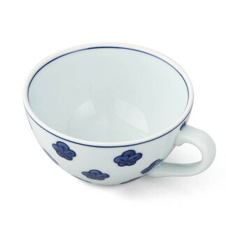 源右衛門窯 染付梅散し スープ碗 器 食器 皿 デザートカップ カフェオレボウル 有田焼 A30-485_イメージ3