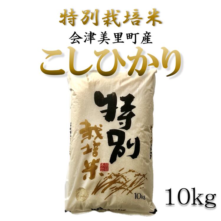 【ふるさと納税】特別栽培米　会津美里町産コシヒカリ　10kg　※2025年12月頃より順次発送予定