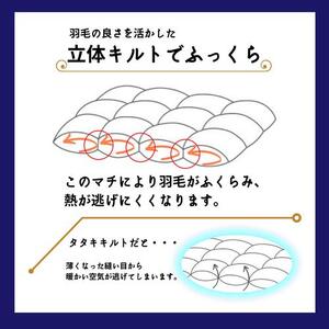 【ネイビー】＜京都金桝＞羽毛布団 『シングル』カバー付き ハンガリーホワイトダウン90％ 1.3kg 日本製 冬用 布団 ボリューム 新生活 京都亀岡産 ふるさと納税羽毛布団 新生活羽毛布団 羽毛布団