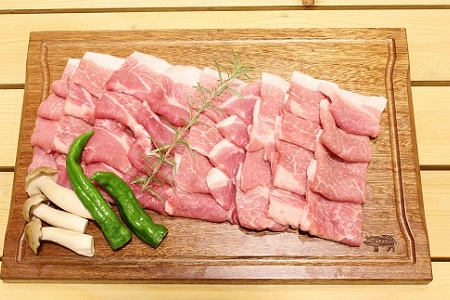 【京丹波高原豚】 豚モモ肉 焼肉用 1.3kg 【豚肉】 [010TN005]