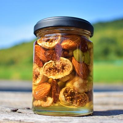 ふるさと納税 高野町 ナッツの蜂蜜漬【峠の実】　熊野古道　峠の蜂蜜×ナッツ(高野町)