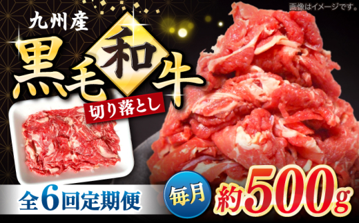 切り落とし 【6回定期便】長崎県産 黒毛和牛 切り落とし 約500g＜宮本畜産＞ [CFA051] 長崎 西海 和牛 牛肉 切り落とし 便利 肉じゃが カレー きりおとし 切り落とし