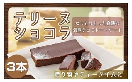テリーヌショコラ 3本 チョコレート スイーツ テリーヌショコラ