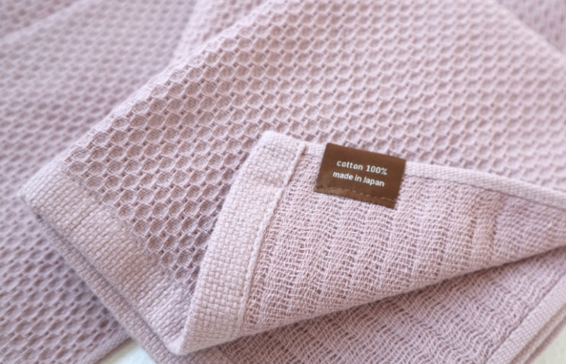 【スピード発送】【ソフトハニカム】泉州南部織 フェイスタオル3枚セット（くすみ桜）