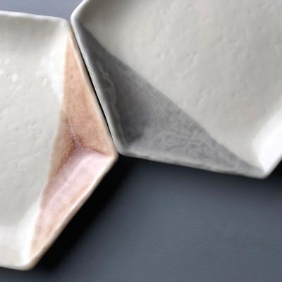 ふるさと納税 瀬戸市 瀬戸焼 m.m.d. 取皿2枚セット(ローズ / グレーパープル) |  | 03