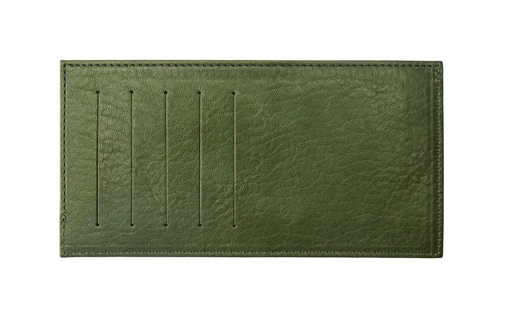 豊岡財布 フラグメントケース カード財布 抹茶グリーン WLG2101 / 財布 ウォレット カードケース カード入れ スリム メンズ レディース 革 牛革 革小物 サステナブル シンプル デザイン 