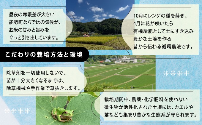 【栽培期間中農薬・化学肥料不使用】  「レンゲ米」玄米 10kg | 合同会社農園のら