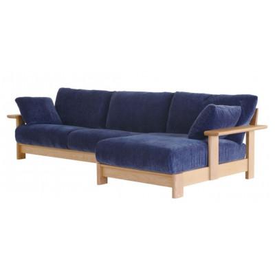 ふるさと納税 朝倉市 ナガノインテリア ソファ カウチソファ『LAND』 LC637-LL39/CR39 肘クッション付き