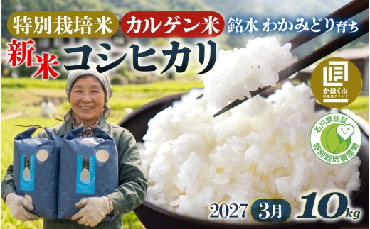 【令和8年産 新米】若緑産 特別栽培米「こしひかり」 10kg【2027年3月配送】