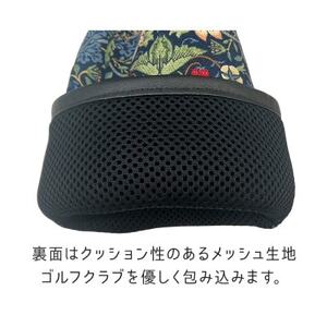ゴルフヘッドカバー単品 ドライバー用 いちご泥棒(赤)Fabric by ベストオブモリス_雑貨・日用品 ゴルフ用品 スポーツ・アウトドア用品 _【1545955】