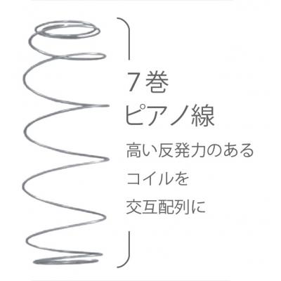 ふるさと納税 東広島市 国産ピアノワイヤーポケットコイルマットレス/W98cm×L196cm×H29cm |  | 03