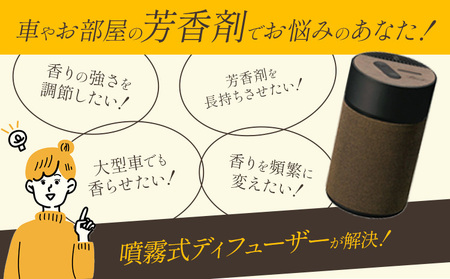 カーメイト噴霧式 ディフューザー 専用 天然ブレンドオイル 4種類 ＆ 噴霧式ディフューザーの スターター セット ブラック 株式会社カーメイト《7-14日以内に出荷予定(土日祝除く)》 茨城県 結城
