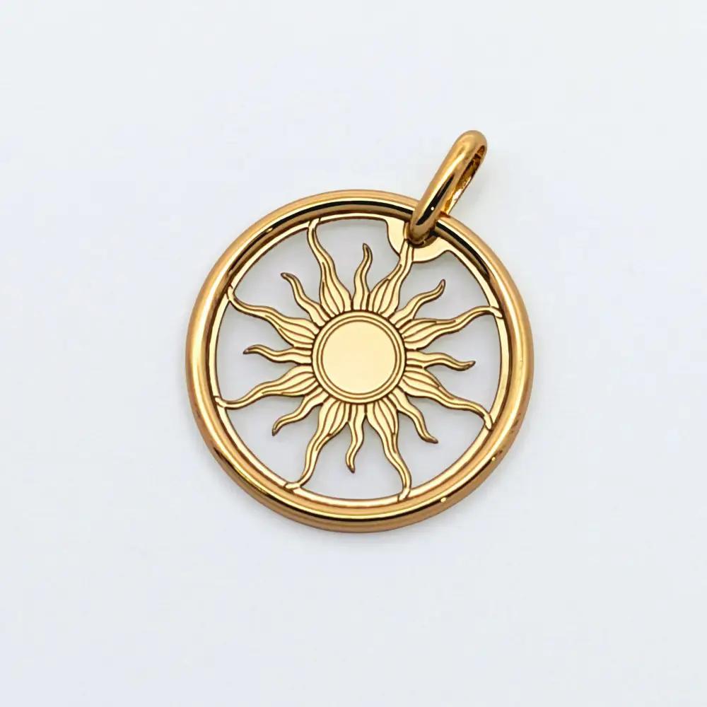 【18金イエローゴールドネックレス ルーチェペンダントトップ グリームカット長小豆0.25 45cm】18金 ネックレス ペンダント ゴールドジュエリー 高級アクセサリー