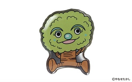 香美市イメージキャラクターピンバッジ（森のモリくん） ピンバッジ バッジ やなせたかし やなせたかし先生デザイン 香美市限定 ふるさと納税限定 高知県 香美市