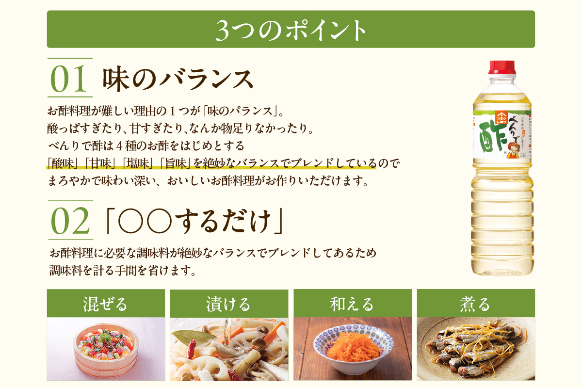 《12/22まで年内発送》【べんりで酢セット 1L×6本】 ツンとこないまろやかな酸味と甘味 簡単 便利 合わせ酢 酢の物 料理 寿司飯 お酢煮 手羽元煮 ふるさと納税 送料無料 香美町 香住 兵庫県