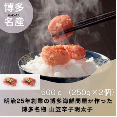 ふるさと納税 川崎町 稲石 博多名物 山笠辛子明太子500g(250g×2個)(川崎町) | 