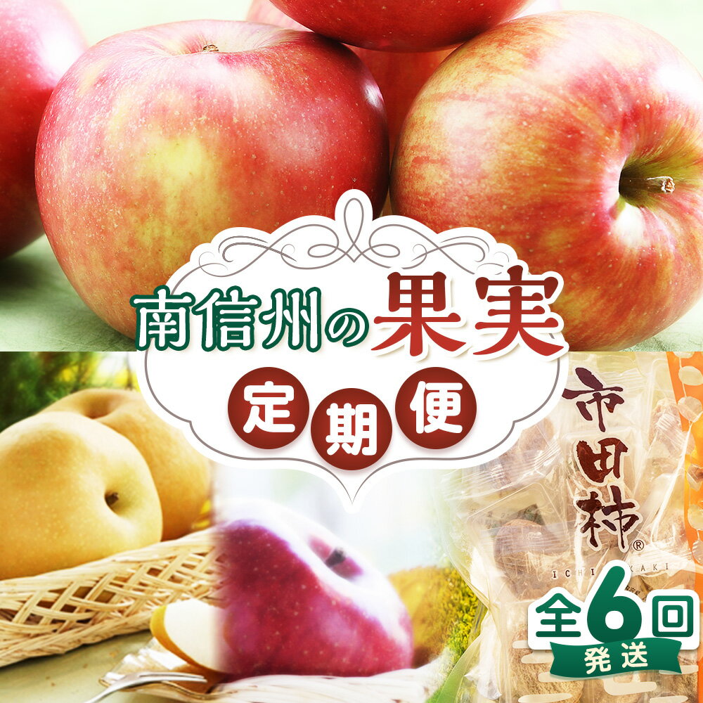 【ふるさと納税】〈定期便〉南信州の果実定期便　計6回発送（2026年8月～2027年1月）